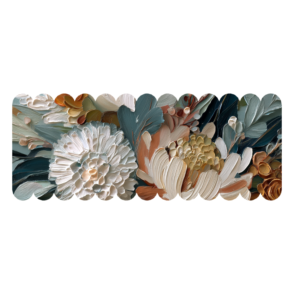 Native Floral Scallop Stickies