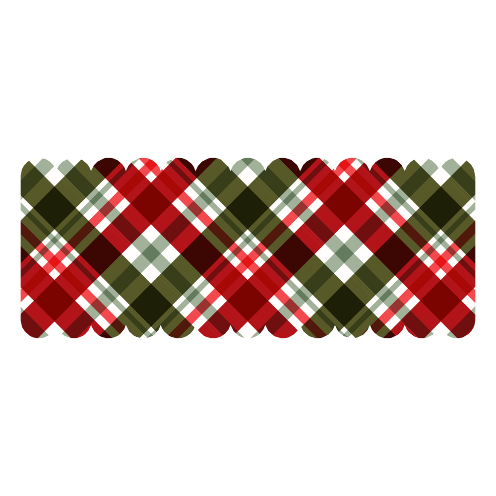 Tartan Scallop Stickies