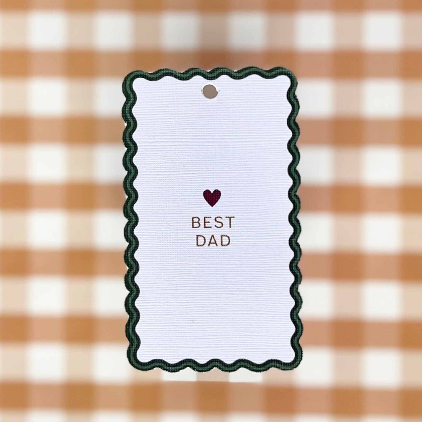 GREEN: Best Dad Gift Tag (20pk)