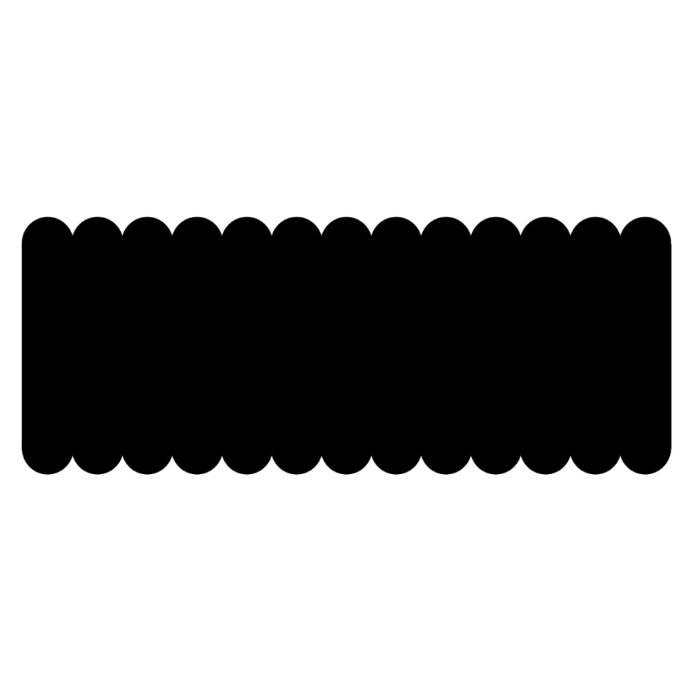 Black Scallop Stickies