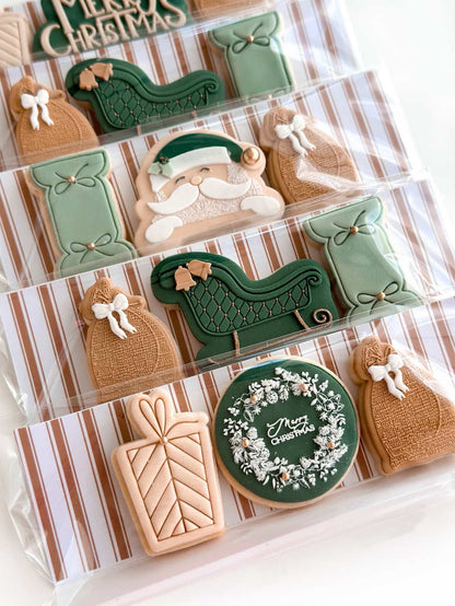 Gingerbread Stripe Greaseproof Papers (10pk)