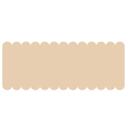 Beige Scallop Stickies