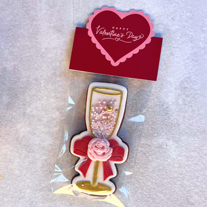 Scallop Valentine Heart Mini Bag Topper (20pk)
