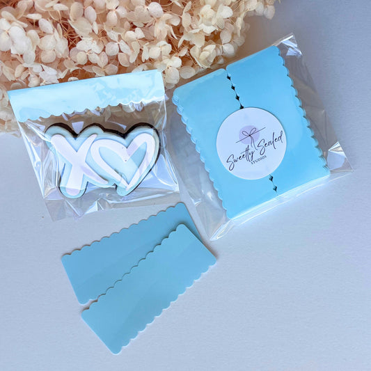 Blue Scallop Stickies