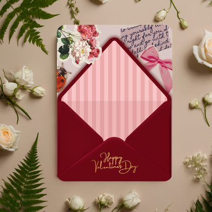Valentines Envelope Backer Cards (20pk)