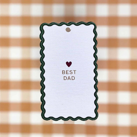 GREEN: Best Dad Gift Tag (20pk)