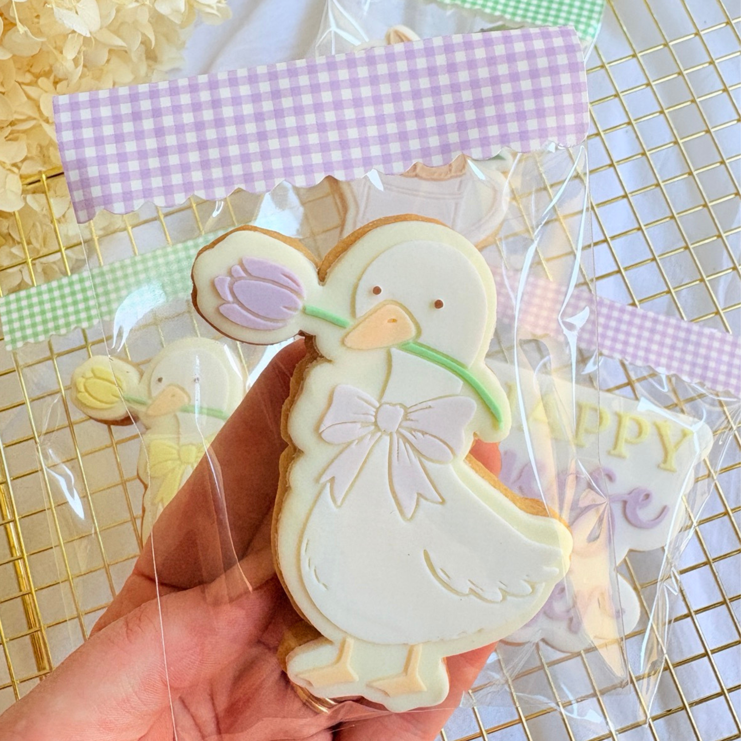 Gingham Scallop Stickies