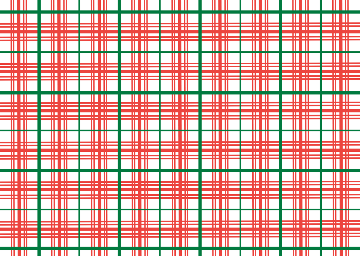 Peppermint Plaid Greaseproof Papers (10pk)