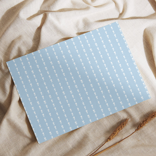 Blue Tulips Greaseproof Papers (10pk)