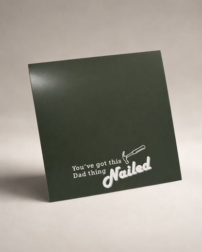 SECONDS STOCK: Father's Day Nailed It! Backer Card (20pk)