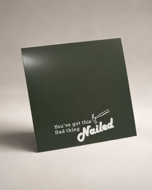 SECONDS STOCK: Father's Day Nailed It! Backer Card (20pk)