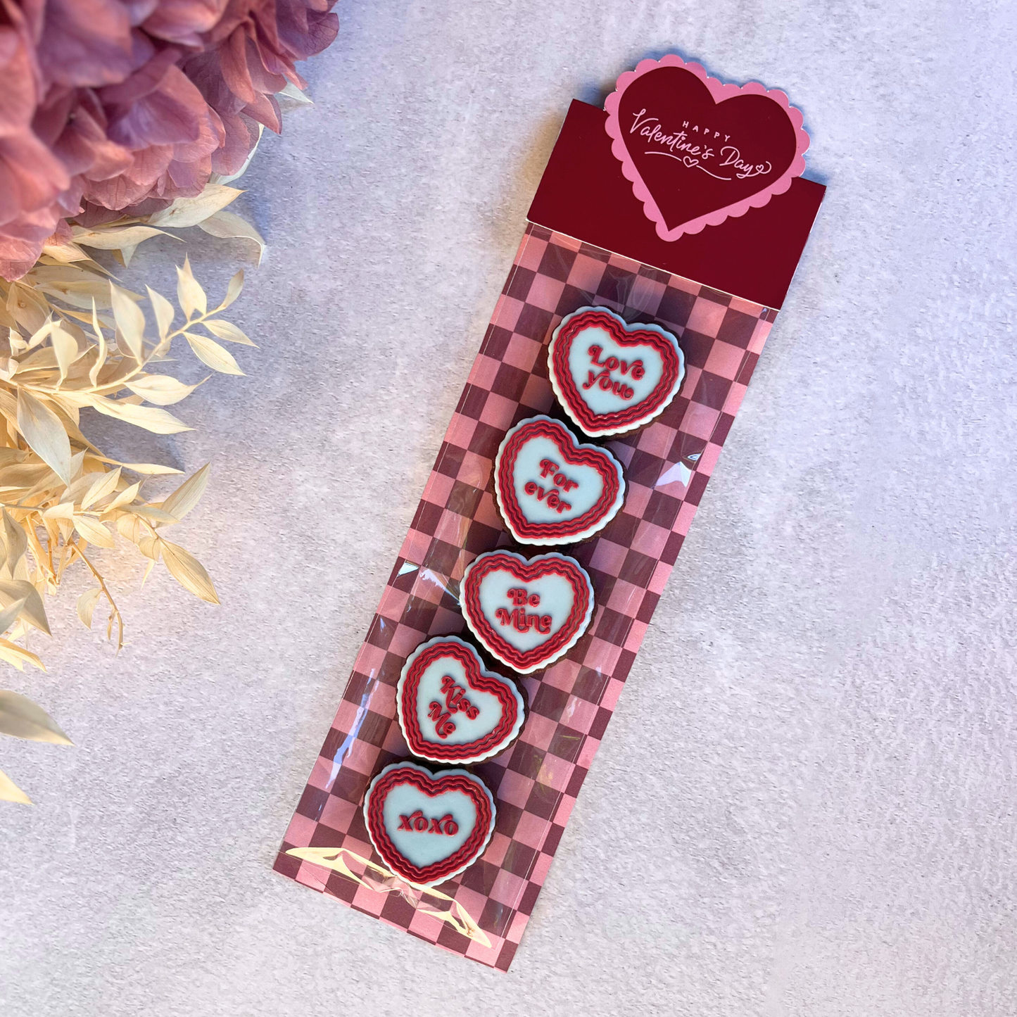 Valentines Backer Card WITH Topper attached (20pk)