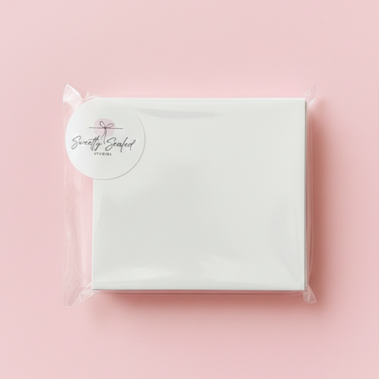 Plain White Food Grade Cards (50pk)