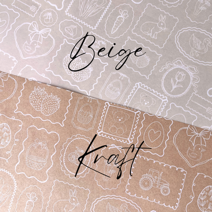 Easter Gallery Wall Greaseproof Papers - Kraft (10pk)