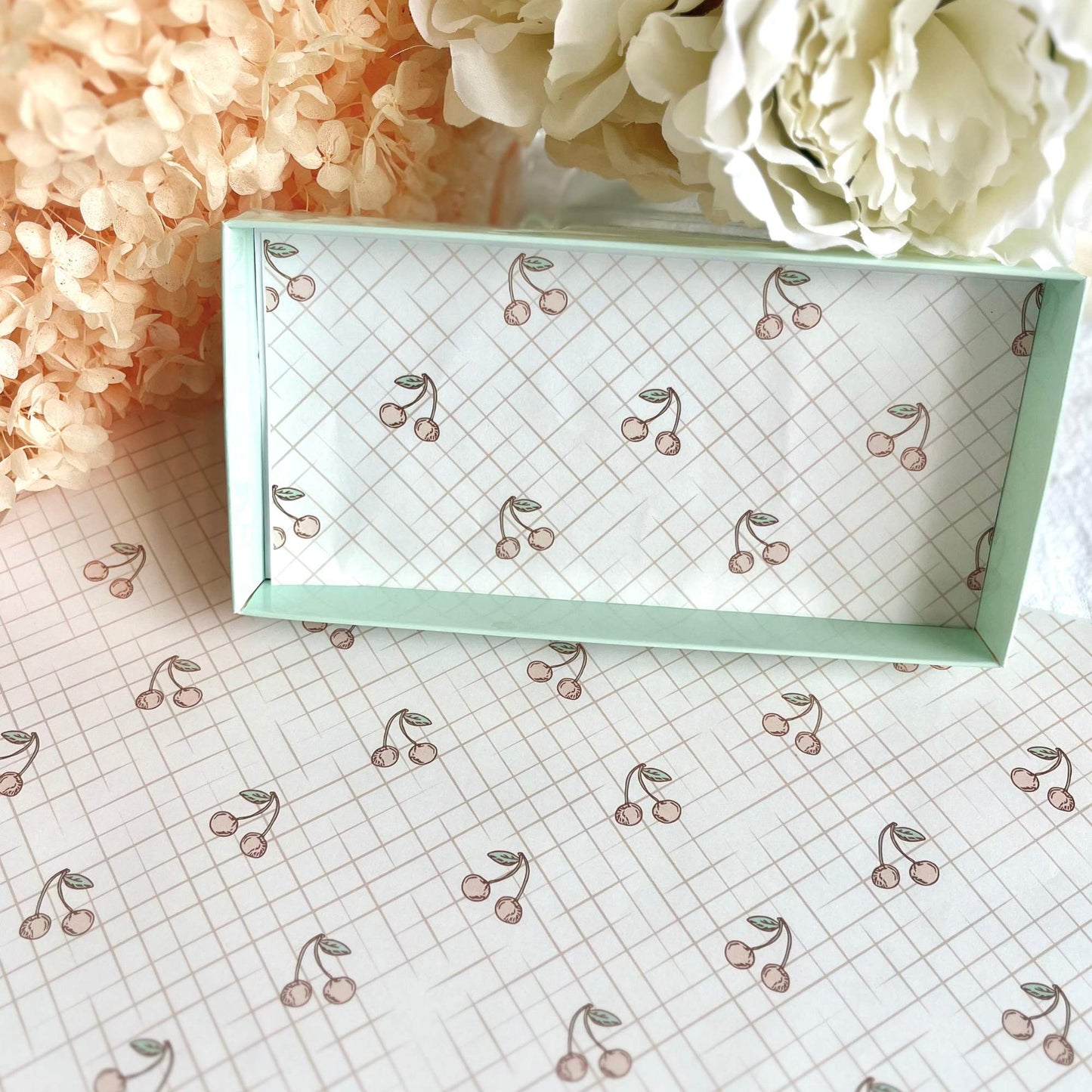 Cherry Basket Greaseproof Papers (10pk)