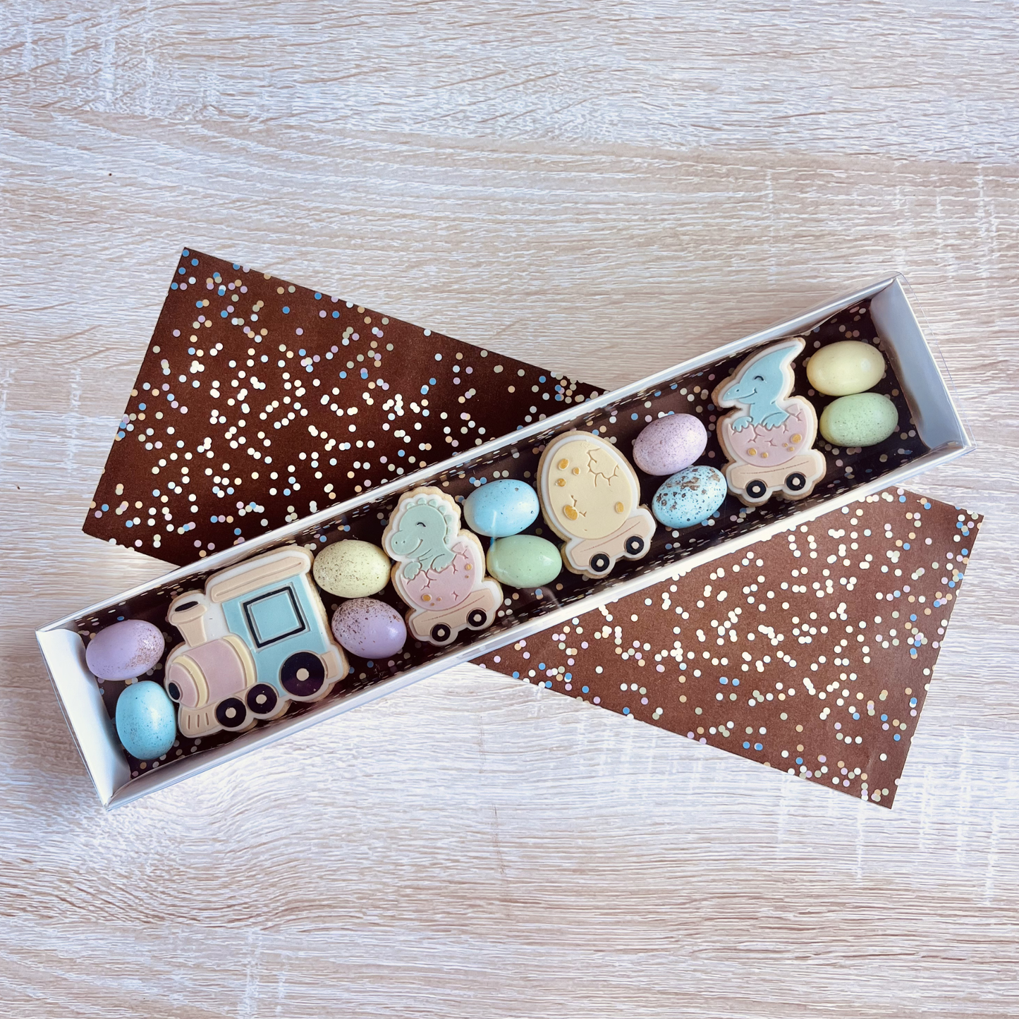 Long White Mini Cookie Box (10pk)